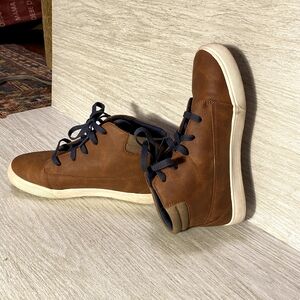 Men's Brown Leather Sneakers